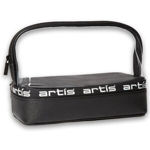 Artis NWT Large Black Brush Case 2-Compartment Clear Top Travel Organizer